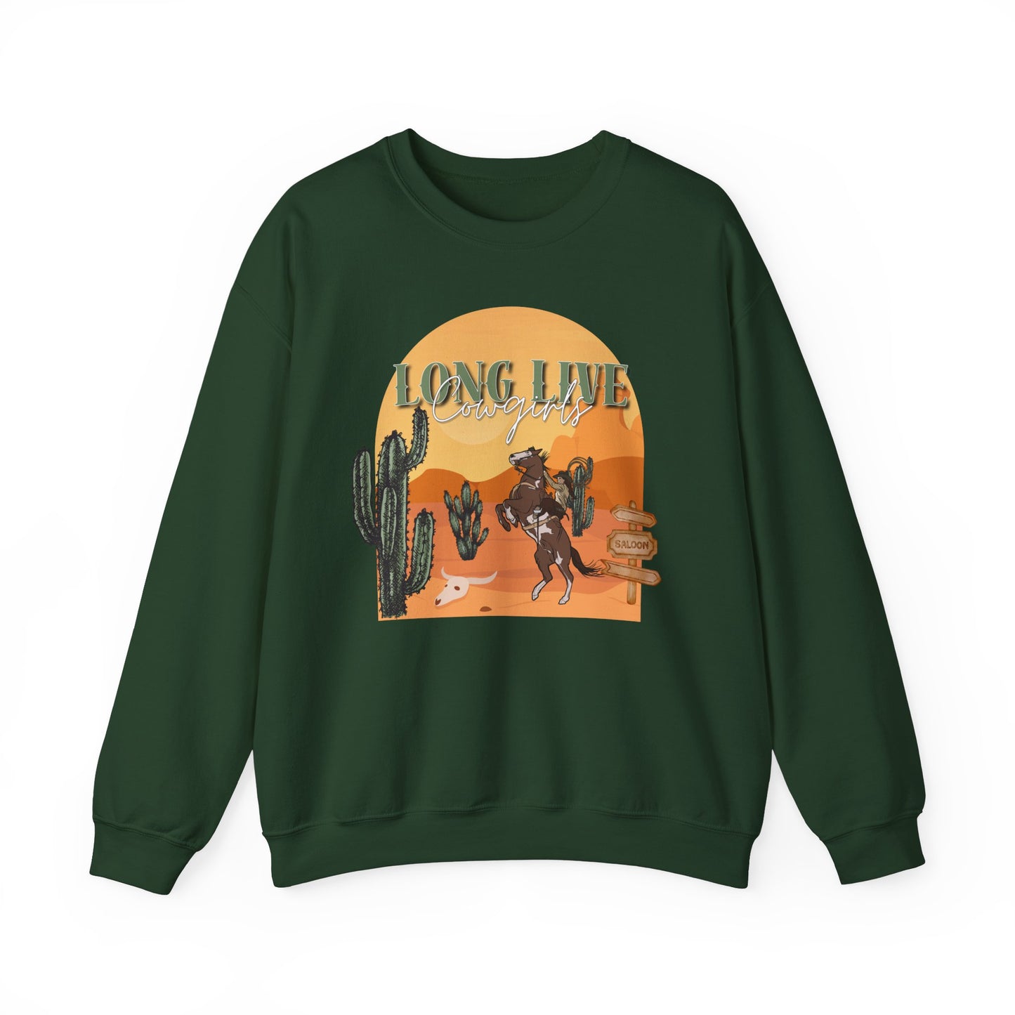 Long Live Cowgirls Unisex Crewneck Sweatshirt