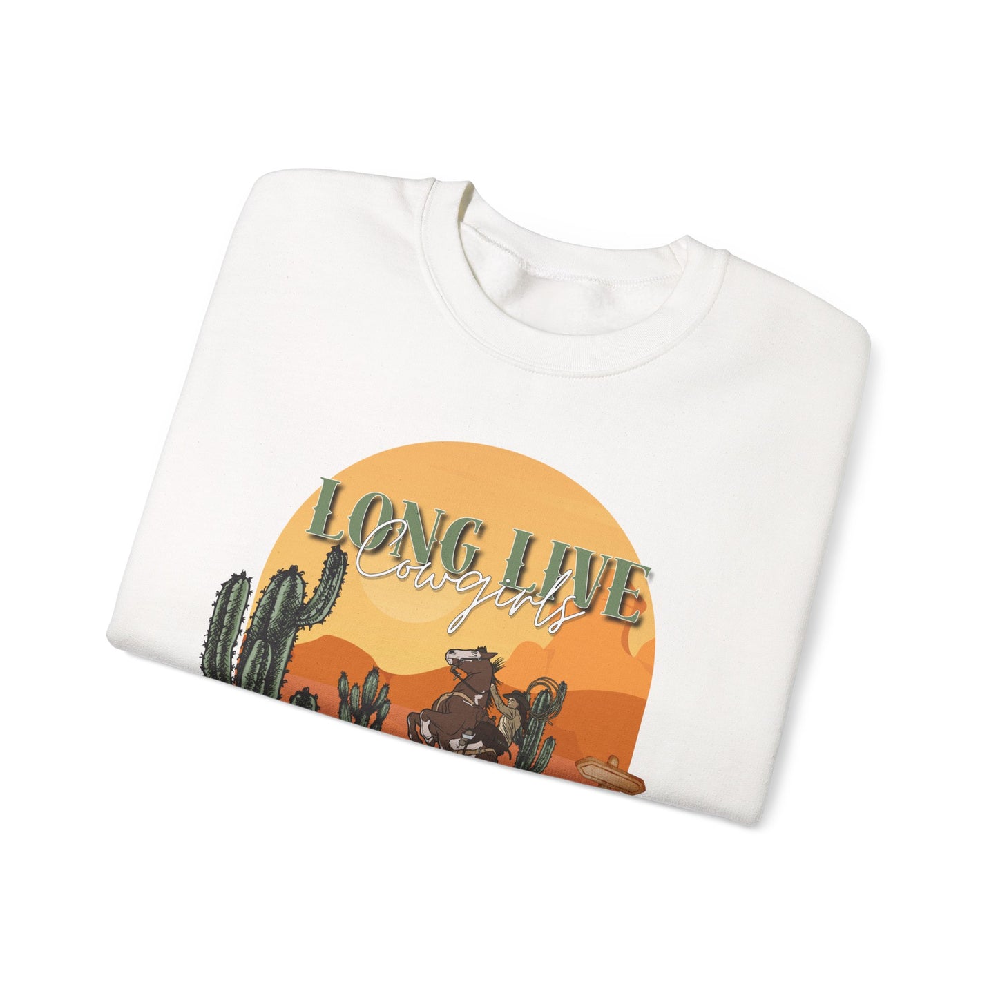 Long Live Cowgirls Unisex Crewneck Sweatshirt