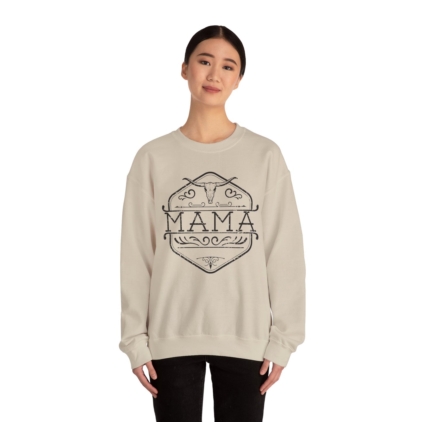 Mama Crewneck Sweatshirt - Cozy & Stylish Mom Gift, Casual Wear for Moms, Perfect for Mother's Day, Birthday, Everyday