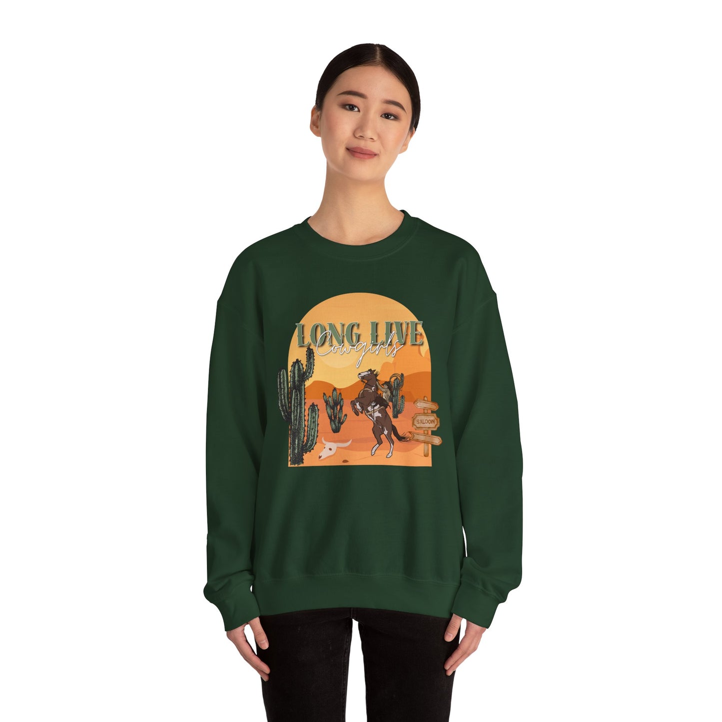 Long Live Cowgirls Unisex Crewneck Sweatshirt