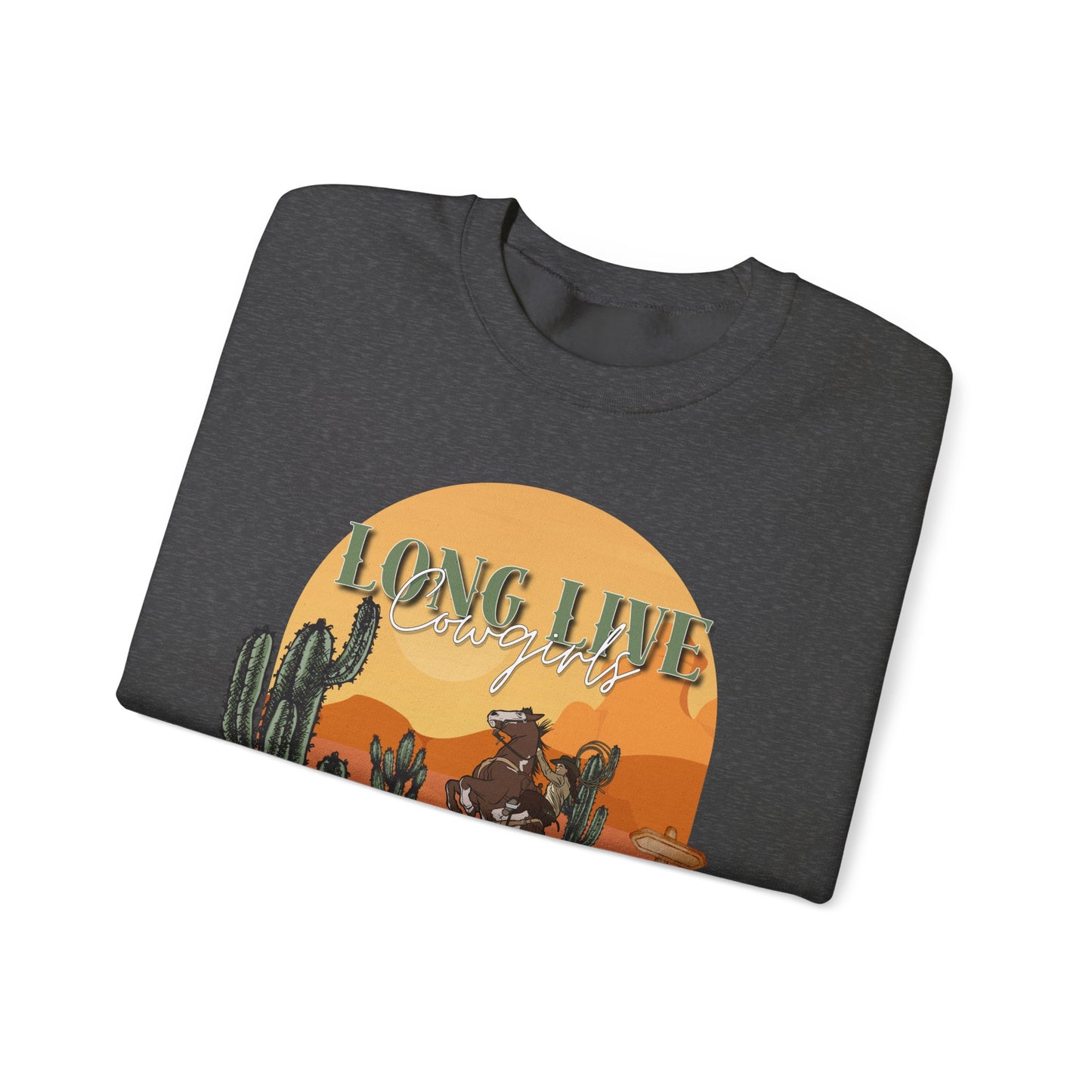 Long Live Cowgirls Unisex Crewneck Sweatshirt