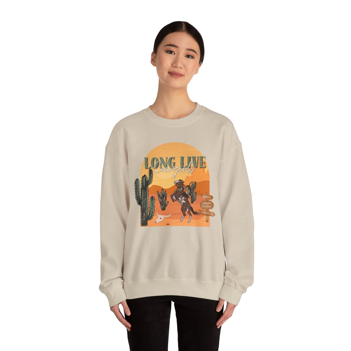 Long Live Cowgirls Unisex Crewneck Sweatshirt