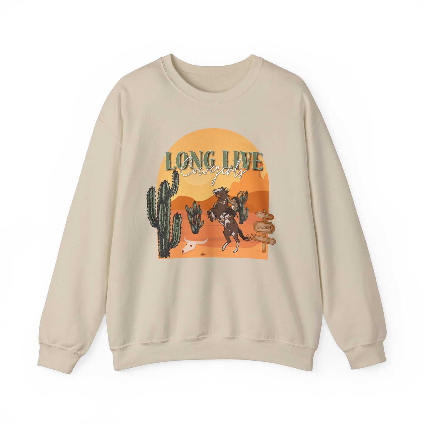 Long Live Cowgirls Unisex Crewneck Sweatshirt