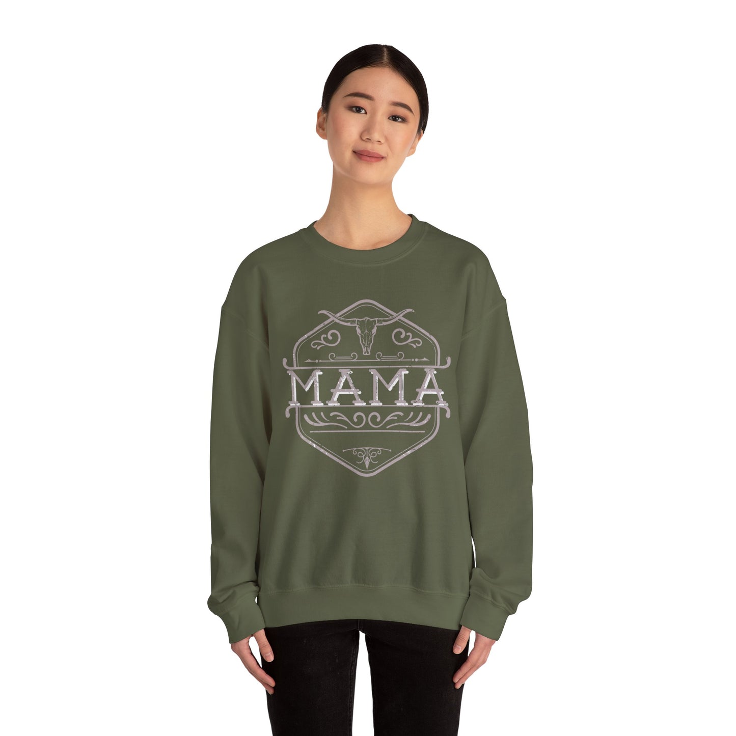 Mama Crewneck Sweatshirt - Cozy & Stylish Mom Gift, Casual Wear for Moms, Perfect for Mother's Day, Birthday, Everyday