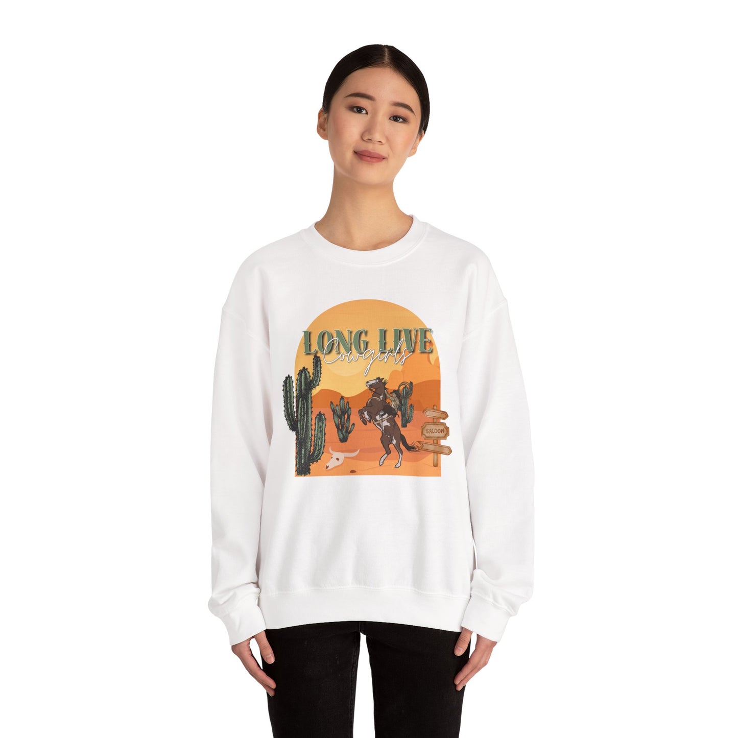 Long Live Cowgirls Unisex Crewneck Sweatshirt