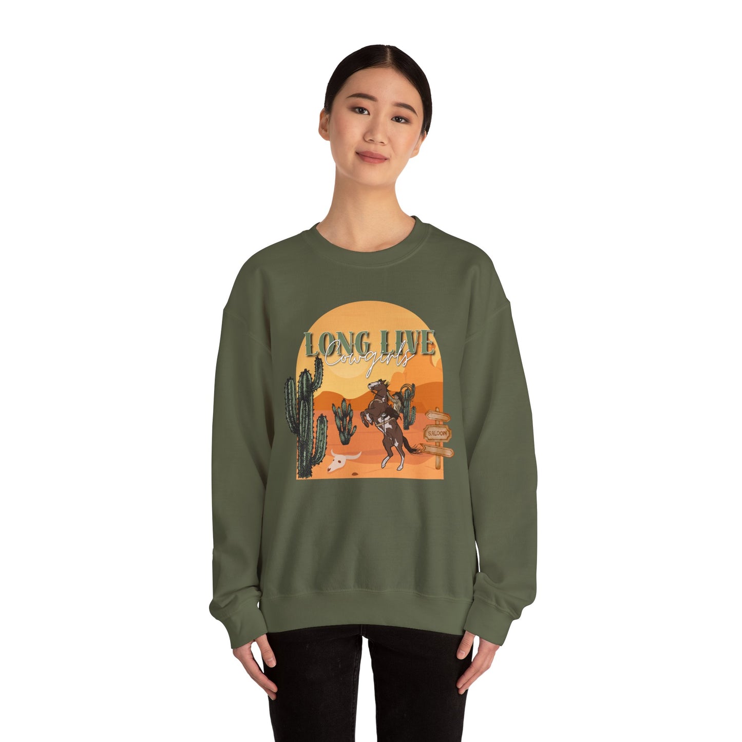 Long Live Cowgirls Unisex Crewneck Sweatshirt