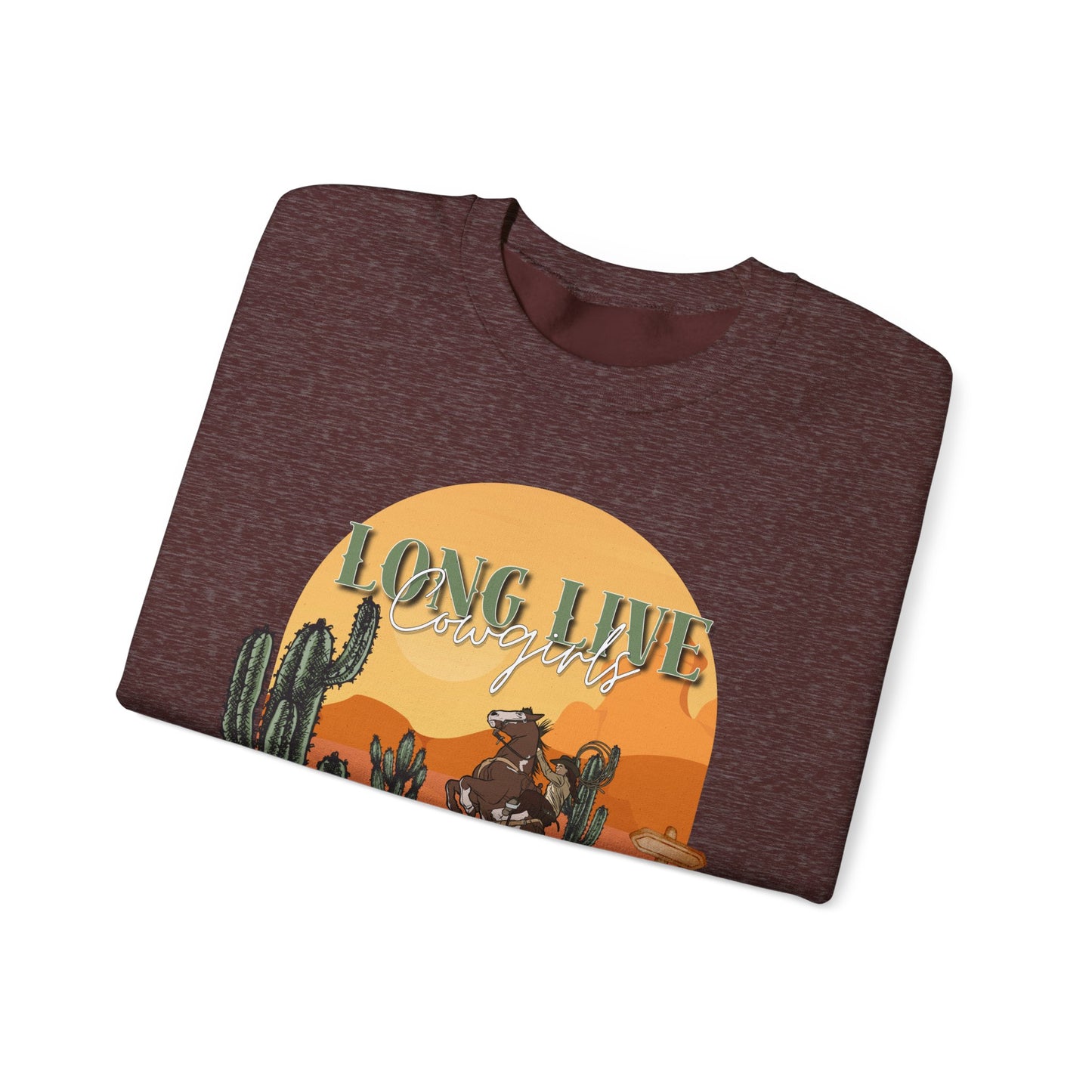 Long Live Cowgirls Unisex Crewneck Sweatshirt