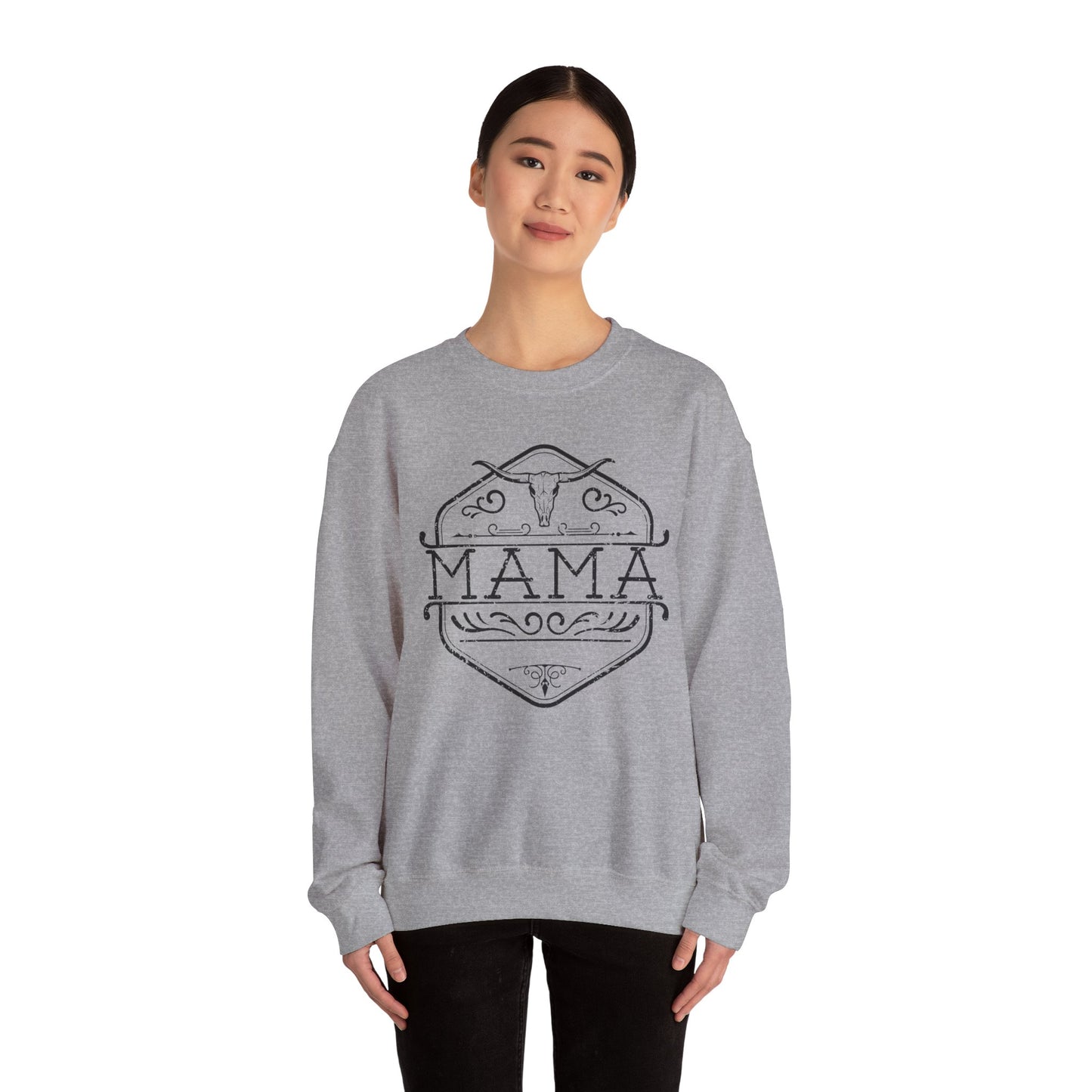 Mama Crewneck Sweatshirt - Cozy & Stylish Mom Gift, Casual Wear for Moms, Perfect for Mother's Day, Birthday, Everyday