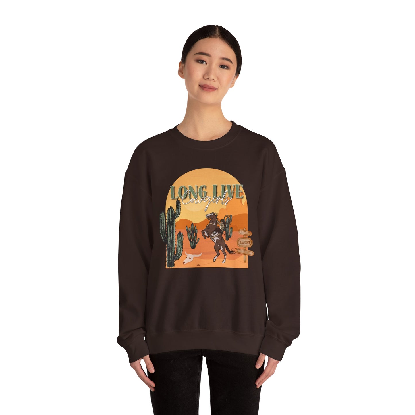 Long Live Cowgirls Unisex Crewneck Sweatshirt