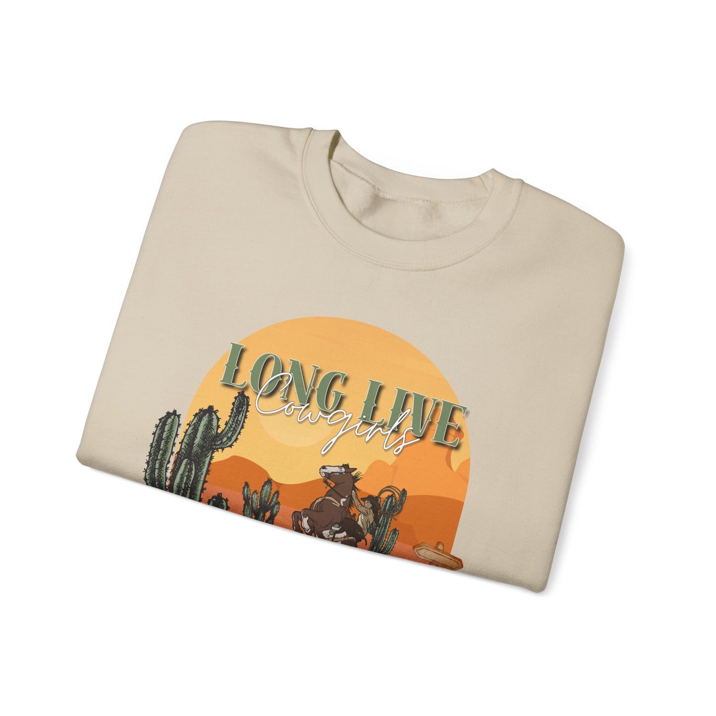 Long Live Cowgirls Unisex Crewneck Sweatshirt