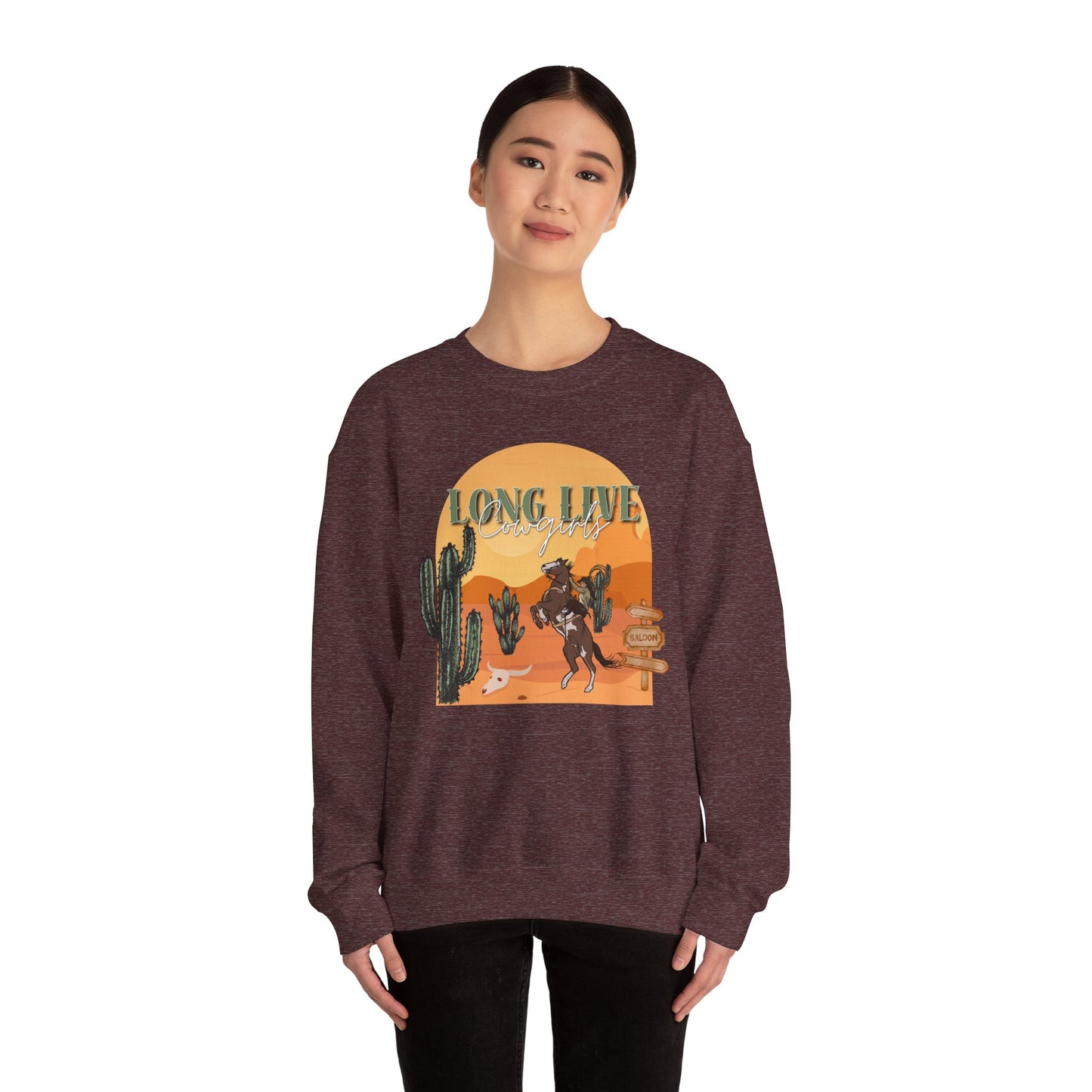 Long Live Cowgirls Unisex Crewneck Sweatshirt