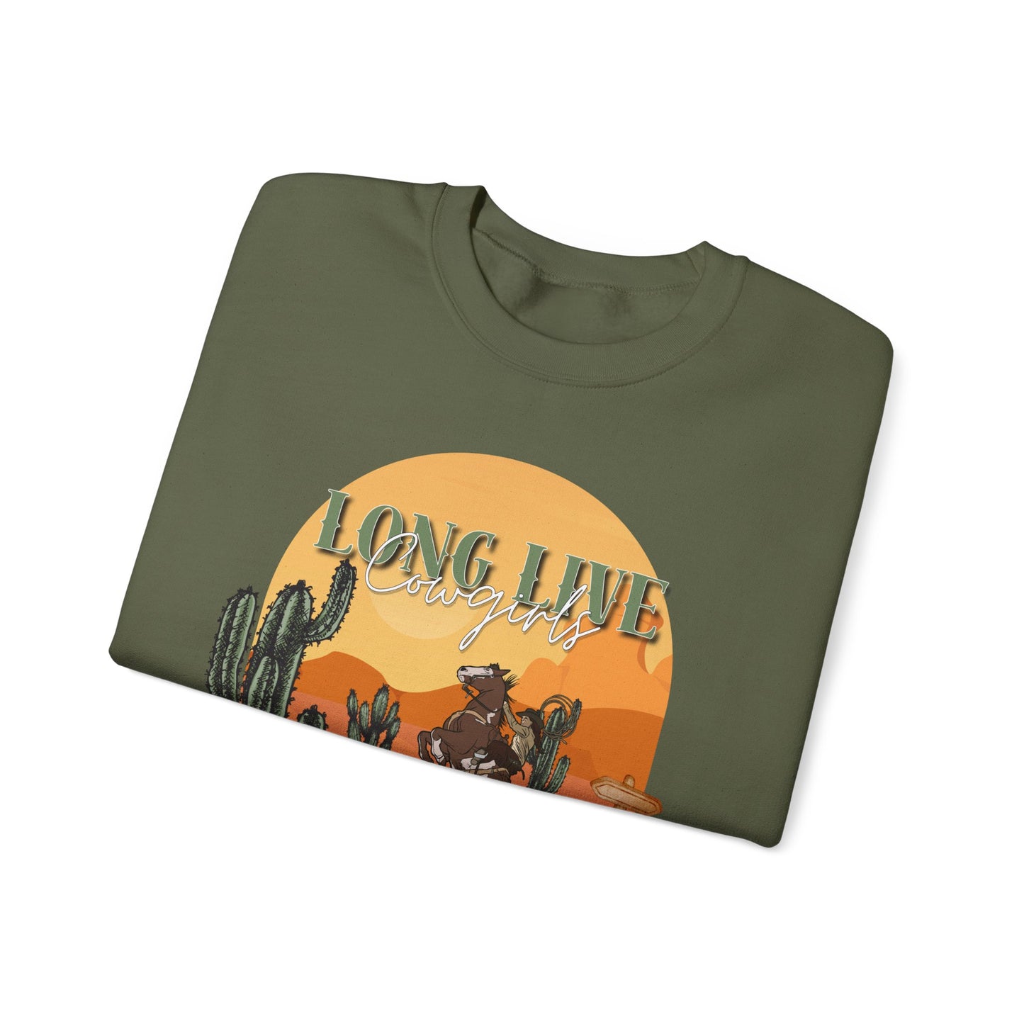 Long Live Cowgirls Unisex Crewneck Sweatshirt
