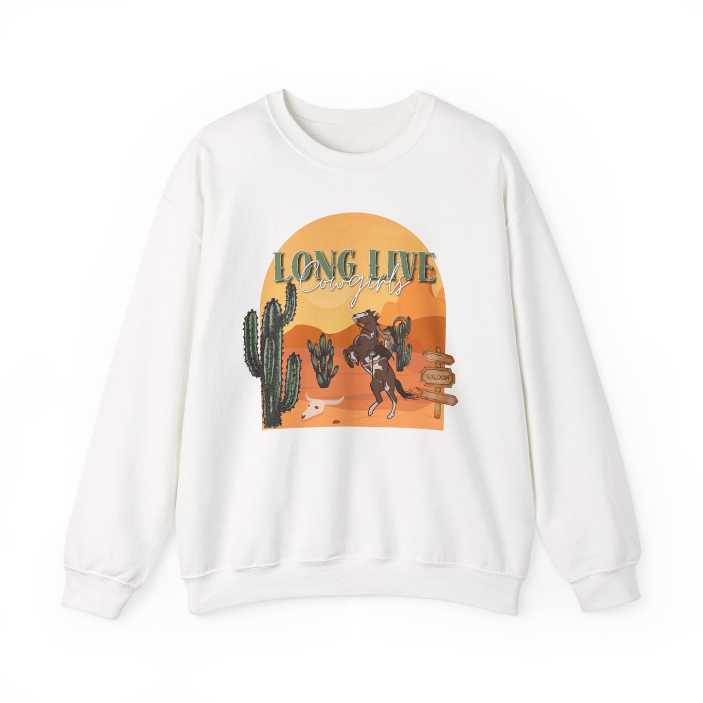 Long Live Cowgirls Unisex Crewneck Sweatshirt