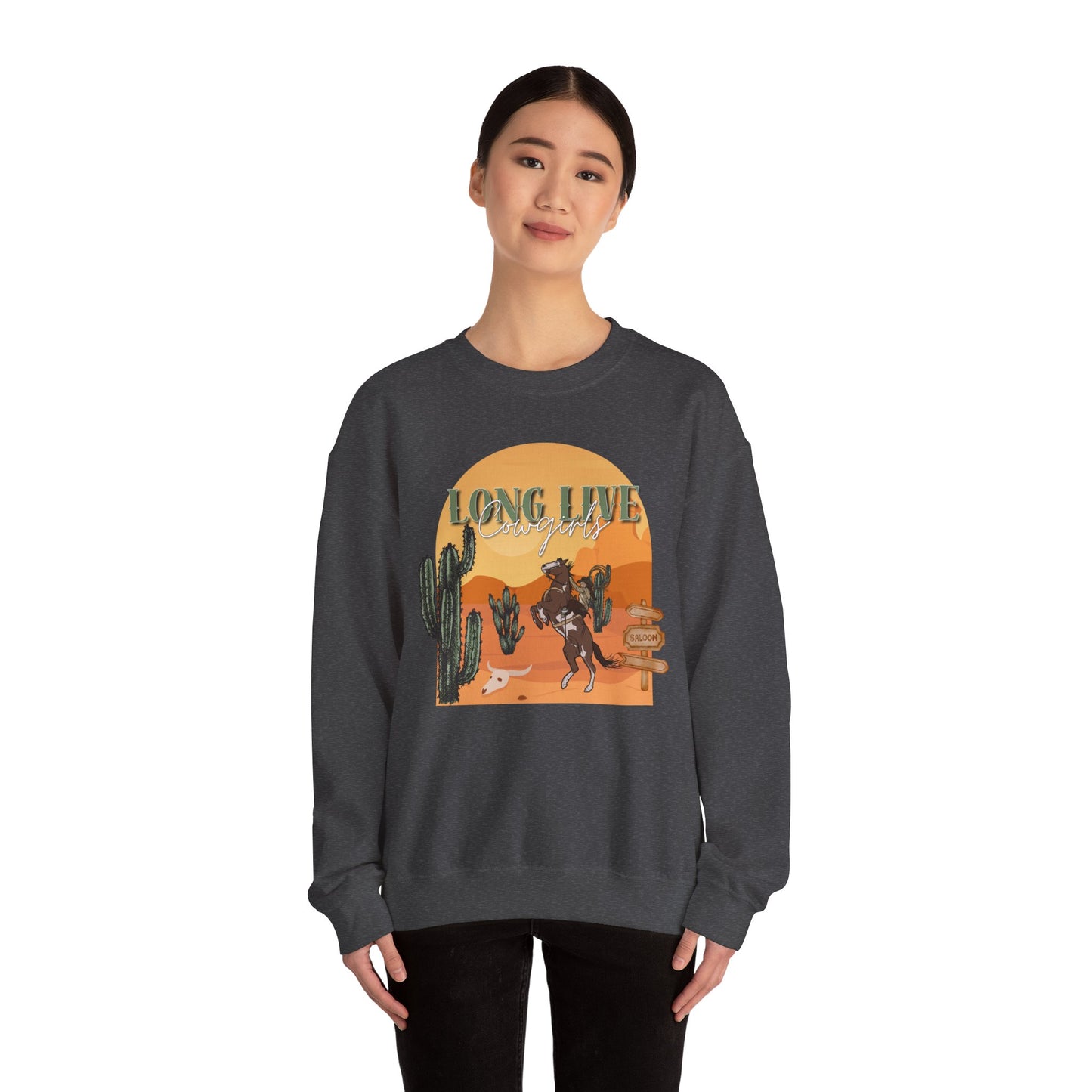 Long Live Cowgirls Unisex Crewneck Sweatshirt