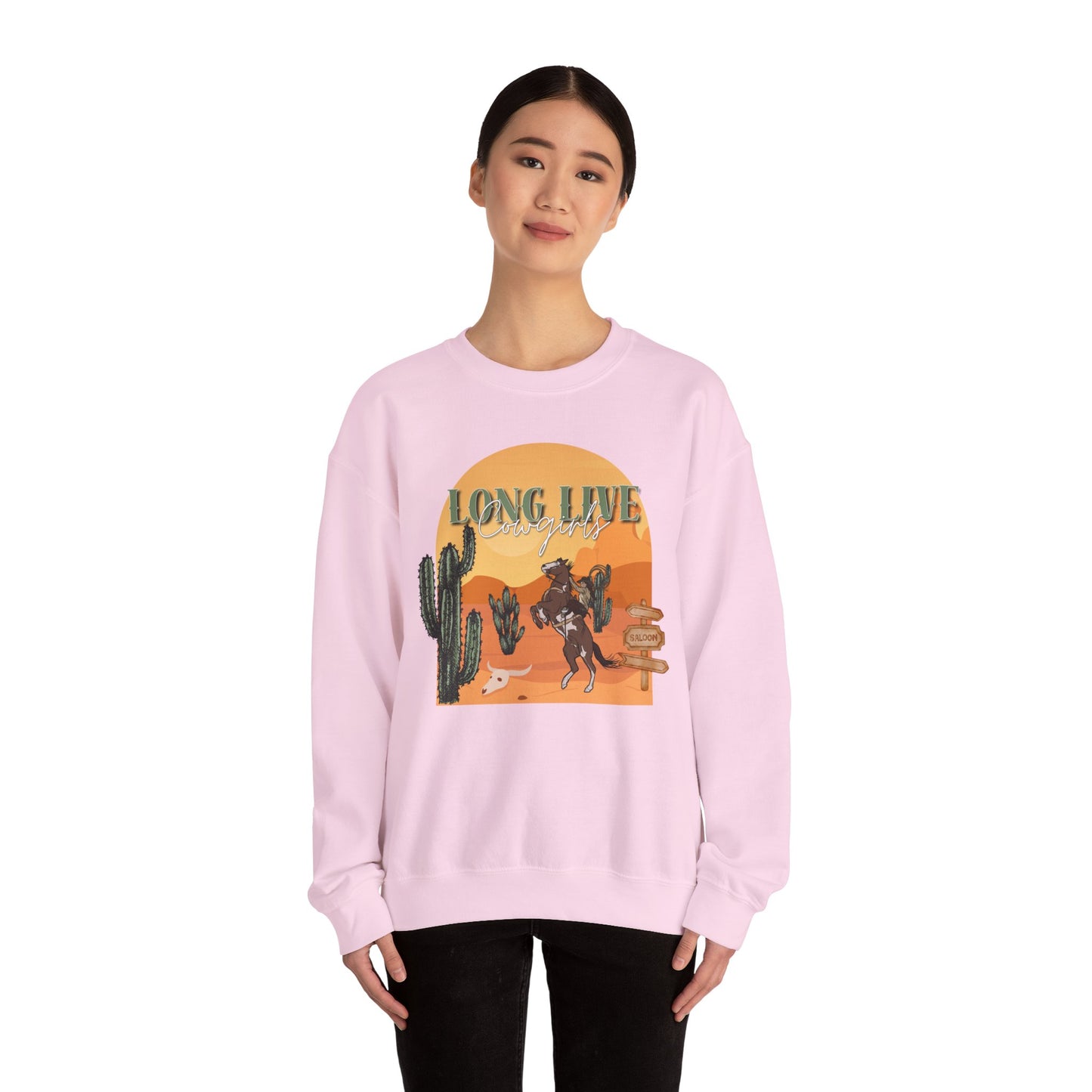 Long Live Cowgirls Unisex Crewneck Sweatshirt