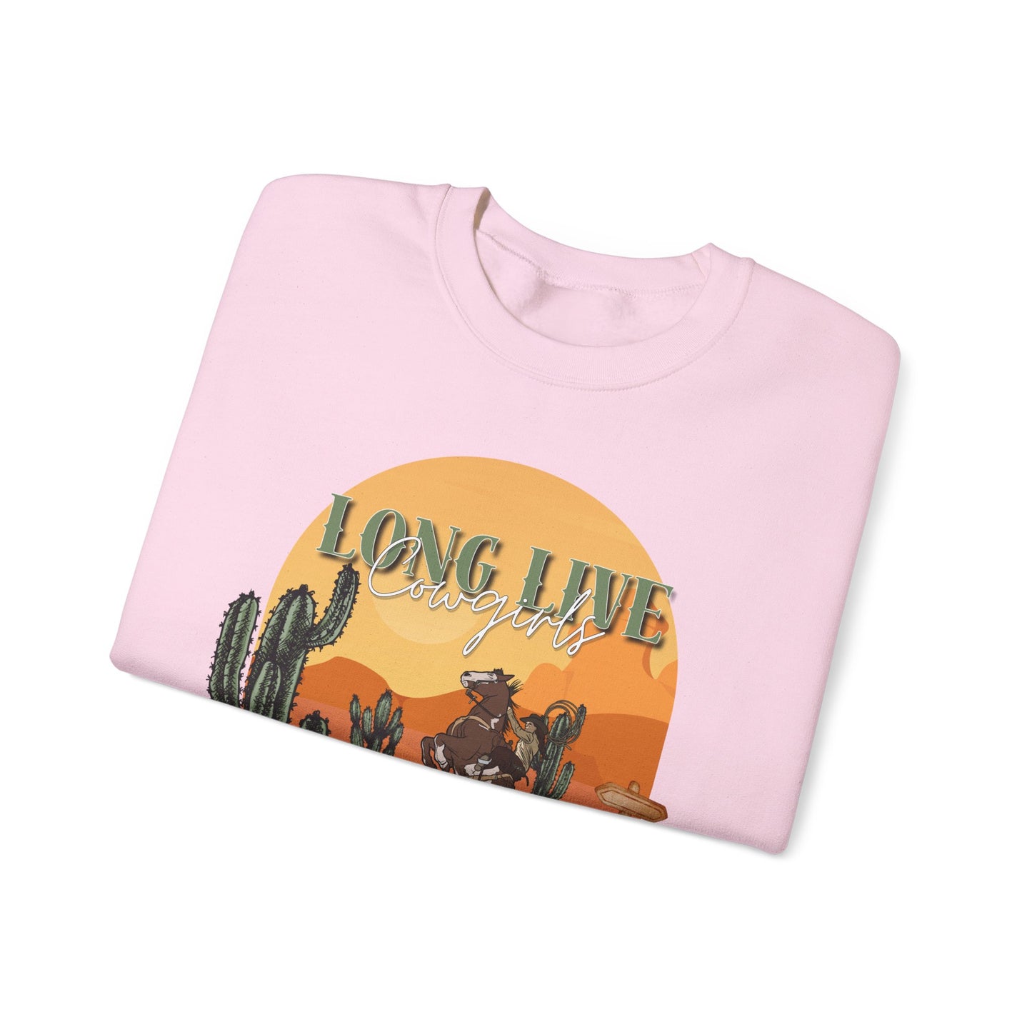 Long Live Cowgirls Unisex Crewneck Sweatshirt