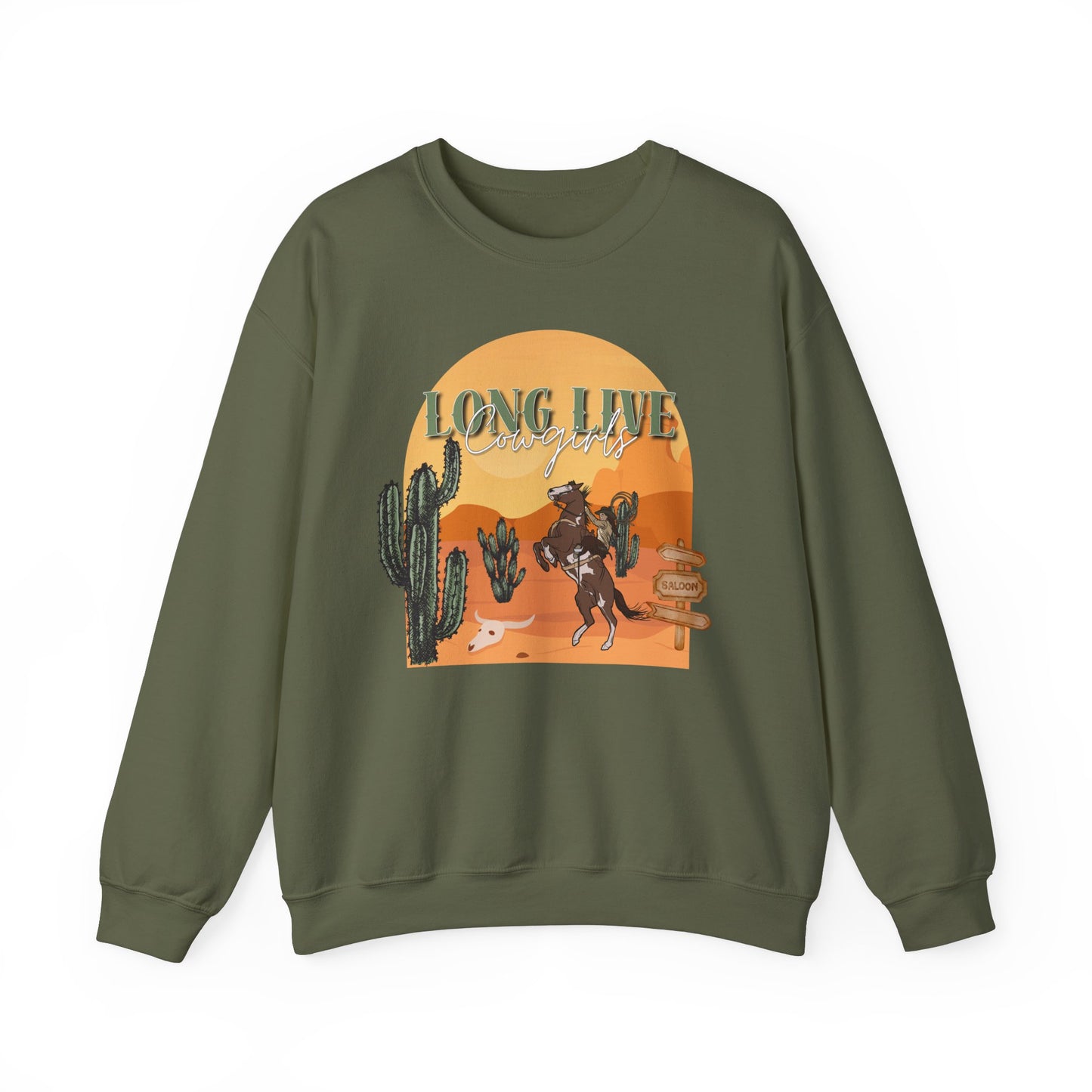 Long Live Cowgirls Unisex Crewneck Sweatshirt