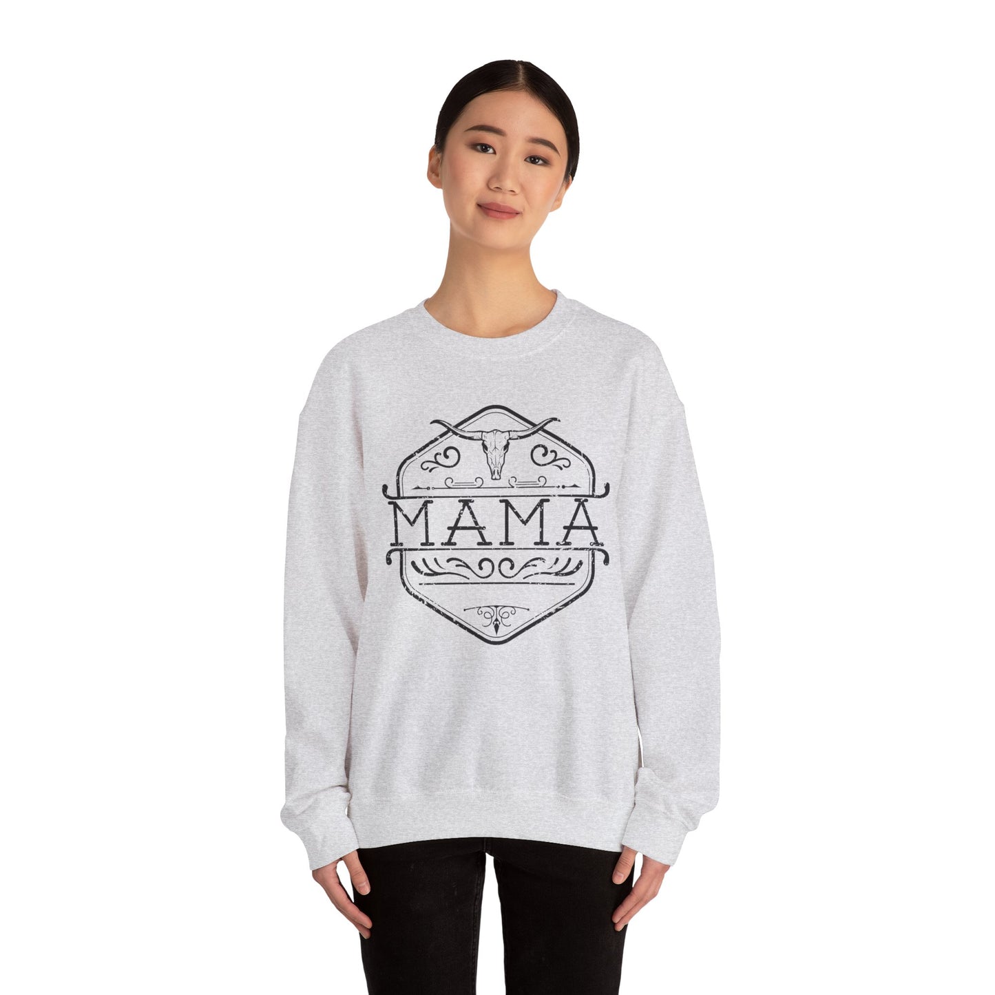 Mama Crewneck Sweatshirt - Cozy & Stylish Mom Gift, Casual Wear for Moms, Perfect for Mother's Day, Birthday, Everyday