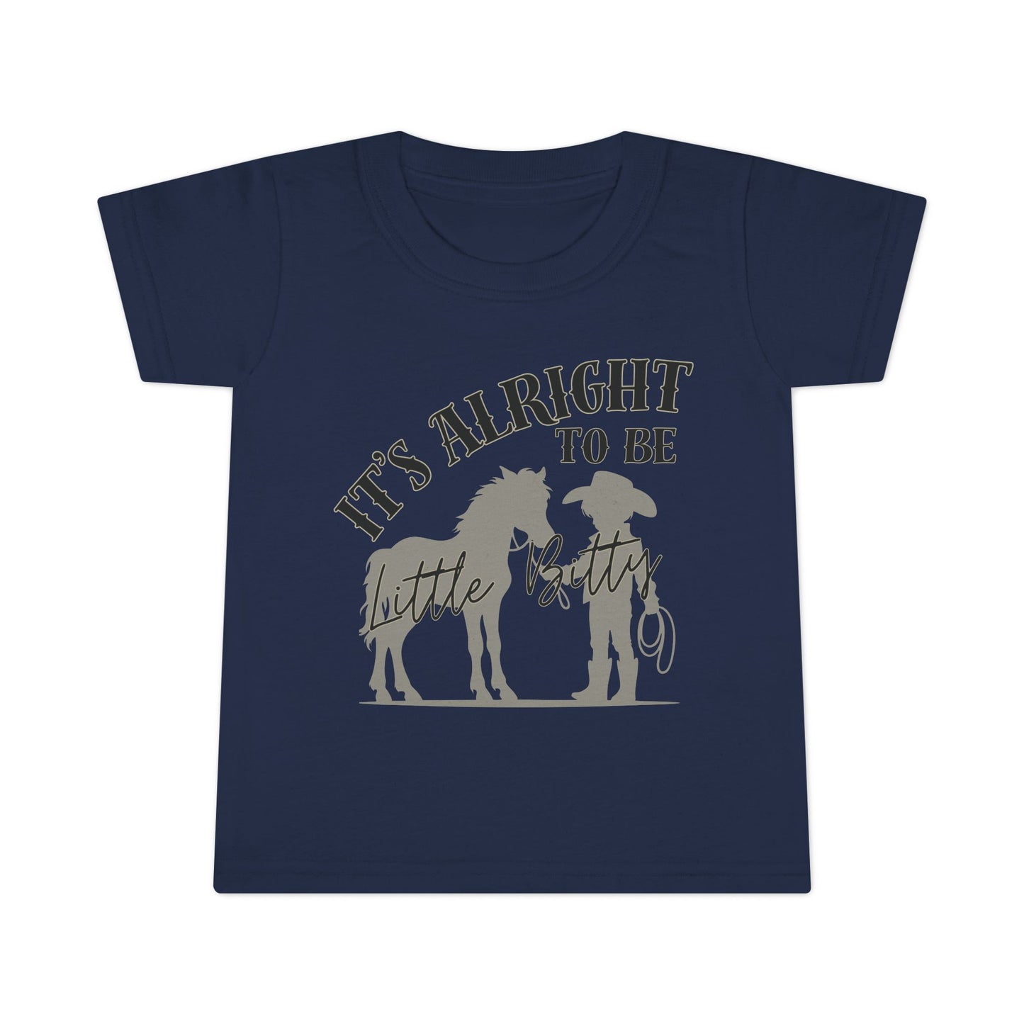 Toddler T-Shirt - "It's Alright to Be Little Bitty" - Cute Yellow Tee for Kids