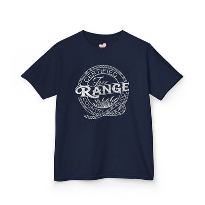 Certified Free Range Kids Tee, Fun Graphic Shirt for Kids, Farm Theme Tee, Perfect for Outdoor Play, Kids Gift