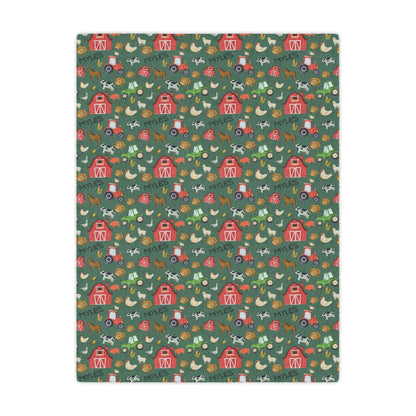 Personalized Name Blanket – Cozy Custom Blanket for Everyone (Farm, Safari, Floral + More Themes)