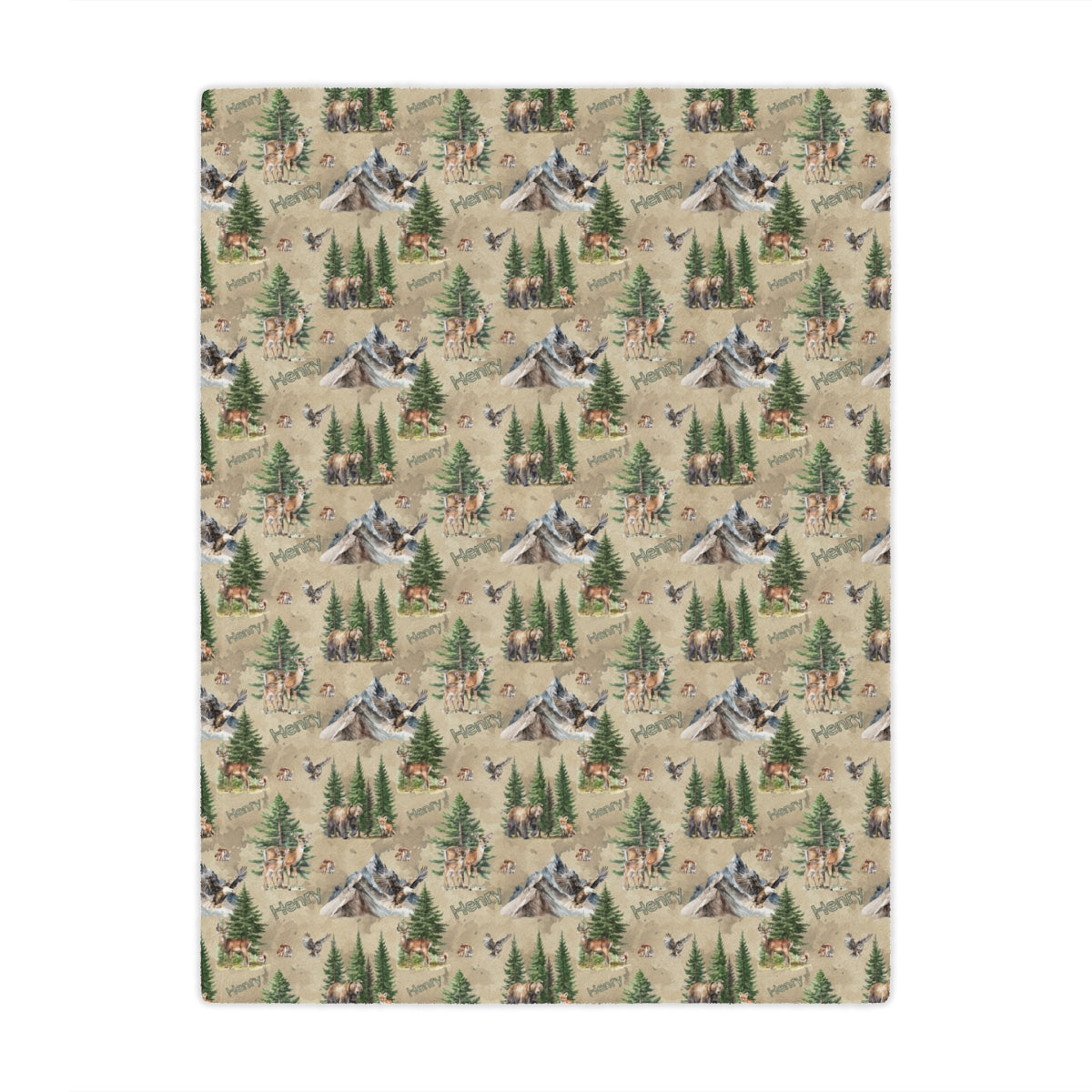 Personalized Name Blanket – Cozy Custom Blanket for Everyone (Farm, Safari, Floral + More Themes)