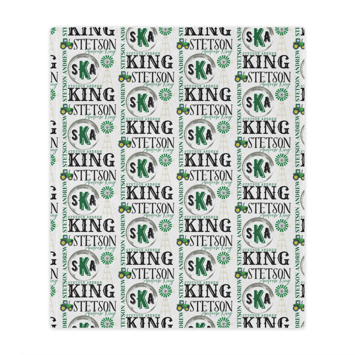 Personalized Name Blanket – Cozy Custom Blanket for Everyone (Farm, Safari, Floral + More Themes)