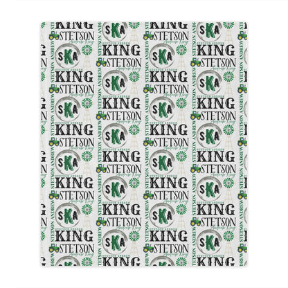Personalized Name Blanket – Cozy Custom Blanket for Everyone (Farm, Safari, Floral + More Themes)
