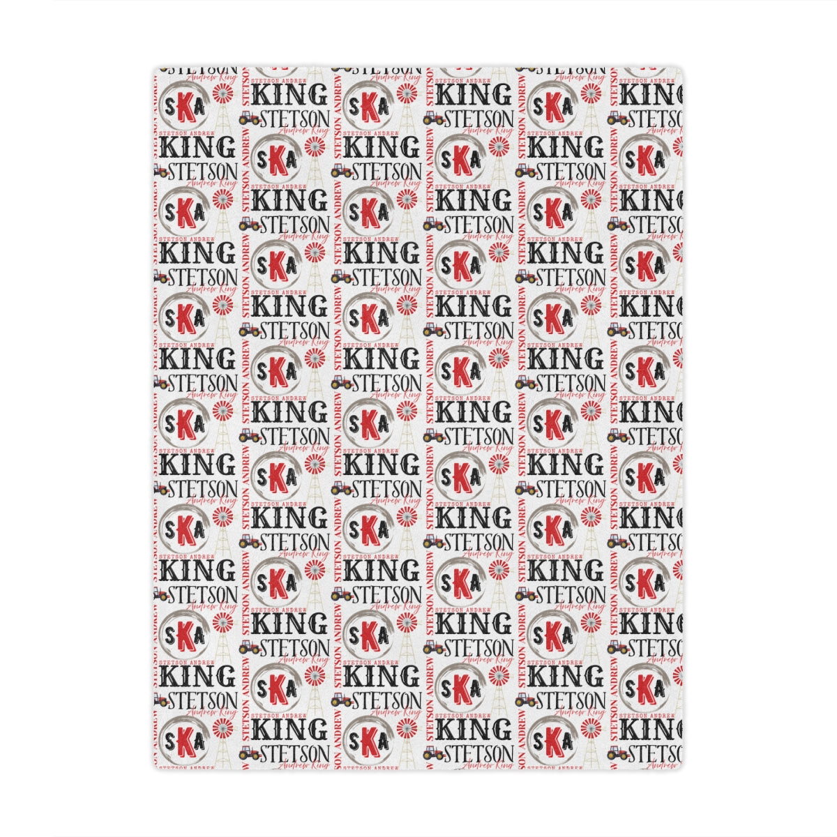 Personalized Name Blanket – Cozy Custom Blanket for Everyone (Farm, Safari, Floral + More Themes)