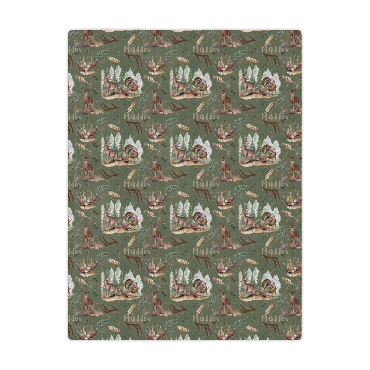 Personalized Name Blanket – Cozy Custom Blanket for Everyone (Farm, Safari, Floral + More Themes)