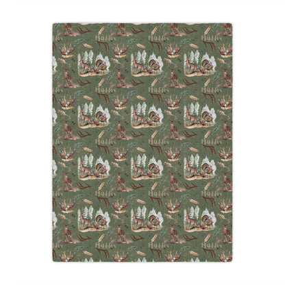 Personalized Name Blanket – Cozy Custom Blanket for Everyone (Farm, Safari, Floral + More Themes)