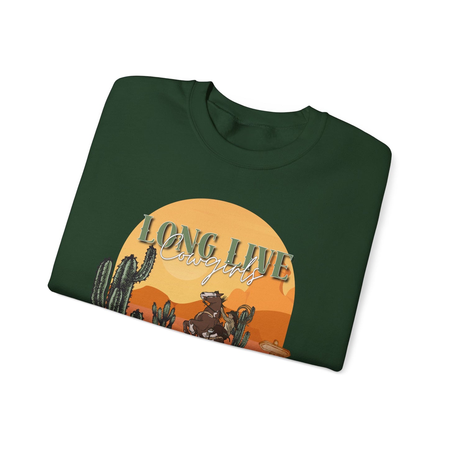 Long Live Cowgirls Unisex Crewneck Sweatshirt