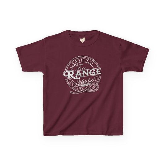 Certified Free Range Kids Tee, Fun Graphic Shirt for Kids, Farm Theme Tee, Perfect for Outdoor Play, Kids Gift