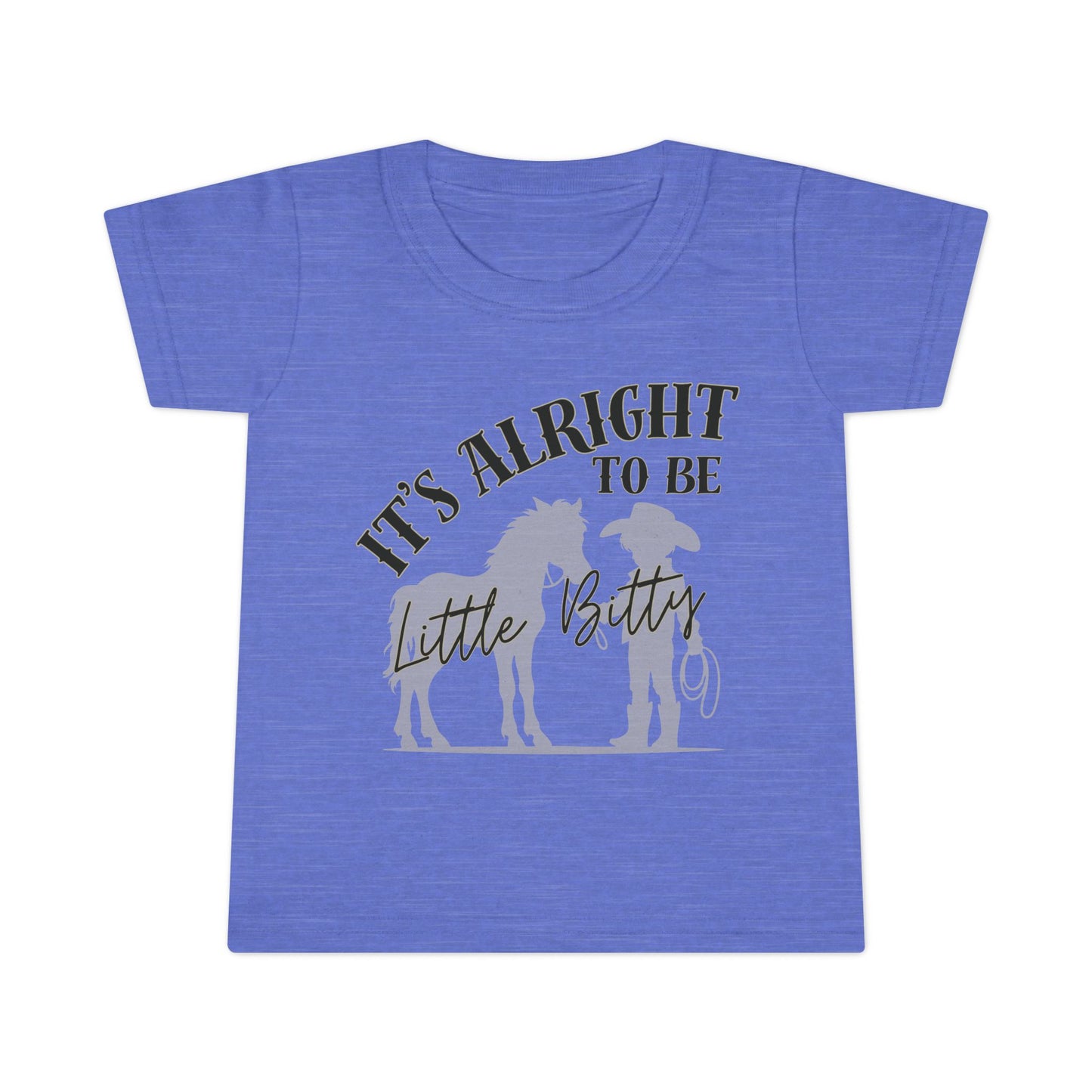 Toddler T-Shirt - "It's Alright to Be Little Bitty" - Cute Yellow Tee for Kids