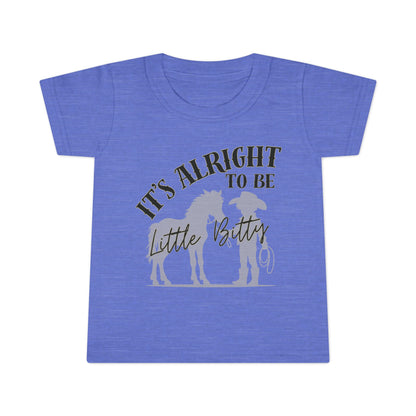 Toddler T-Shirt - "It's Alright to Be Little Bitty" - Cute Yellow Tee for Kids