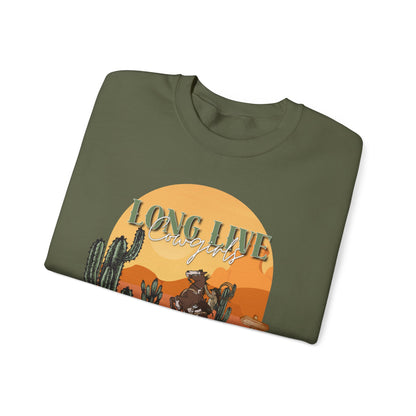 Long Live Cowgirls Unisex Crewneck Sweatshirt