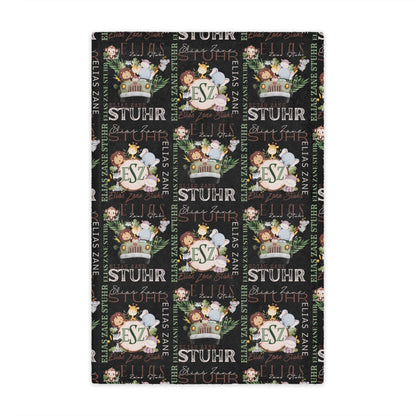 Personalized Name Blanket – Cozy Custom Blanket for Everyone (Farm, Safari, Floral + More Themes)