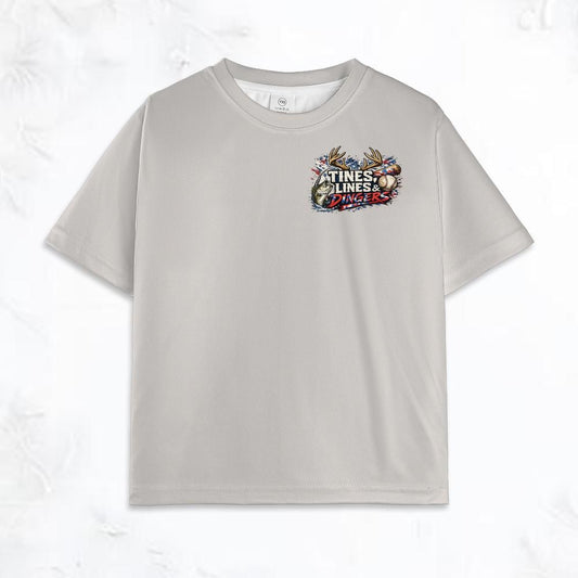 Dugouts N Dingers - Tine's, Lines & Dingers - Youth TShirt