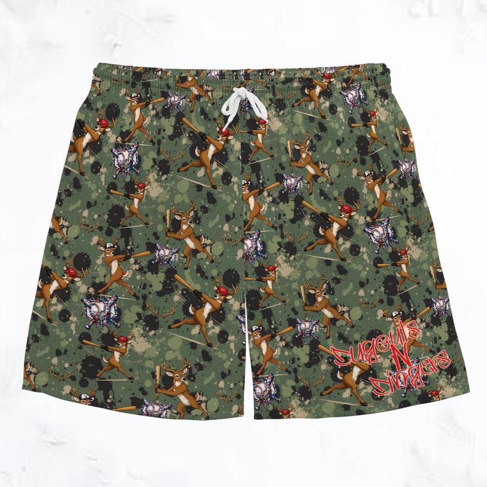 Dugouts N Dingers - Deer Camp - Adult Mesh Shorts