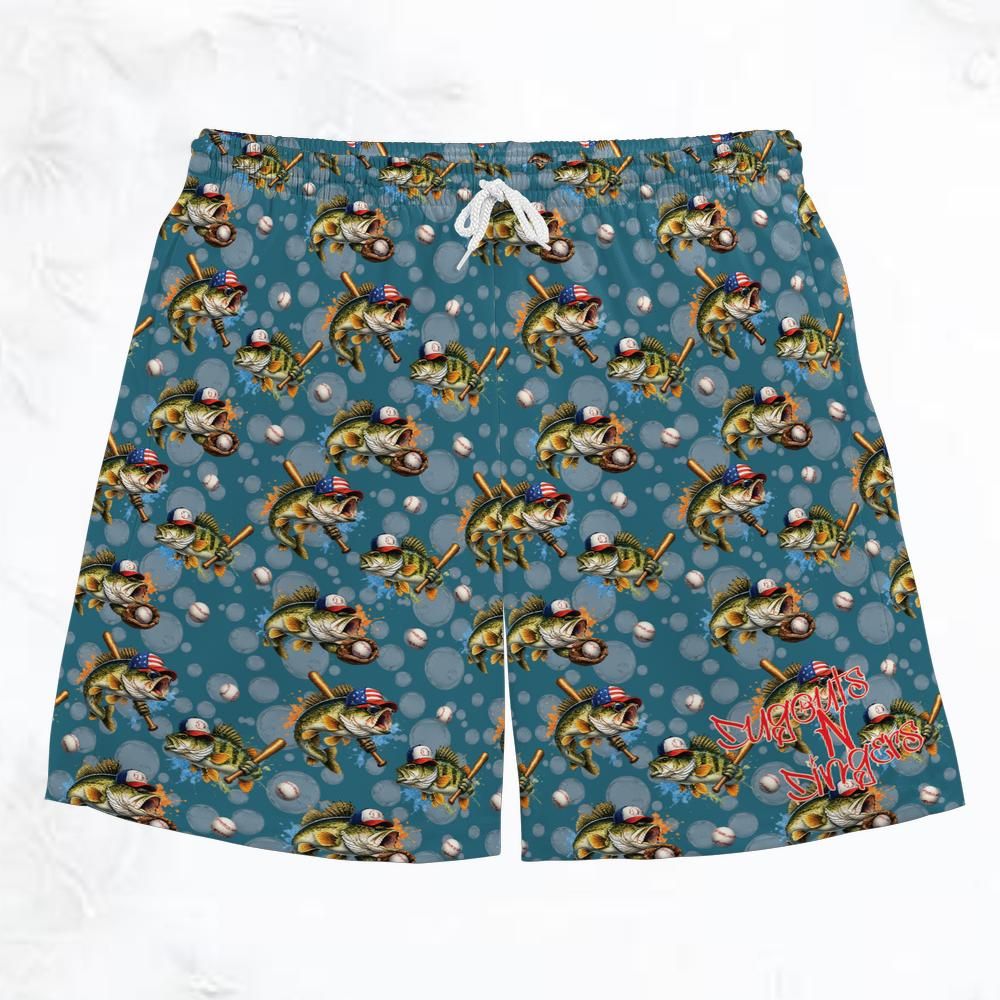 Dugouts N Dingers - The Big Catch - Adult Shorts