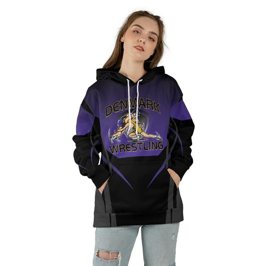 Denmark Wrestling Adult All-over Print Hoodie (Midweight)