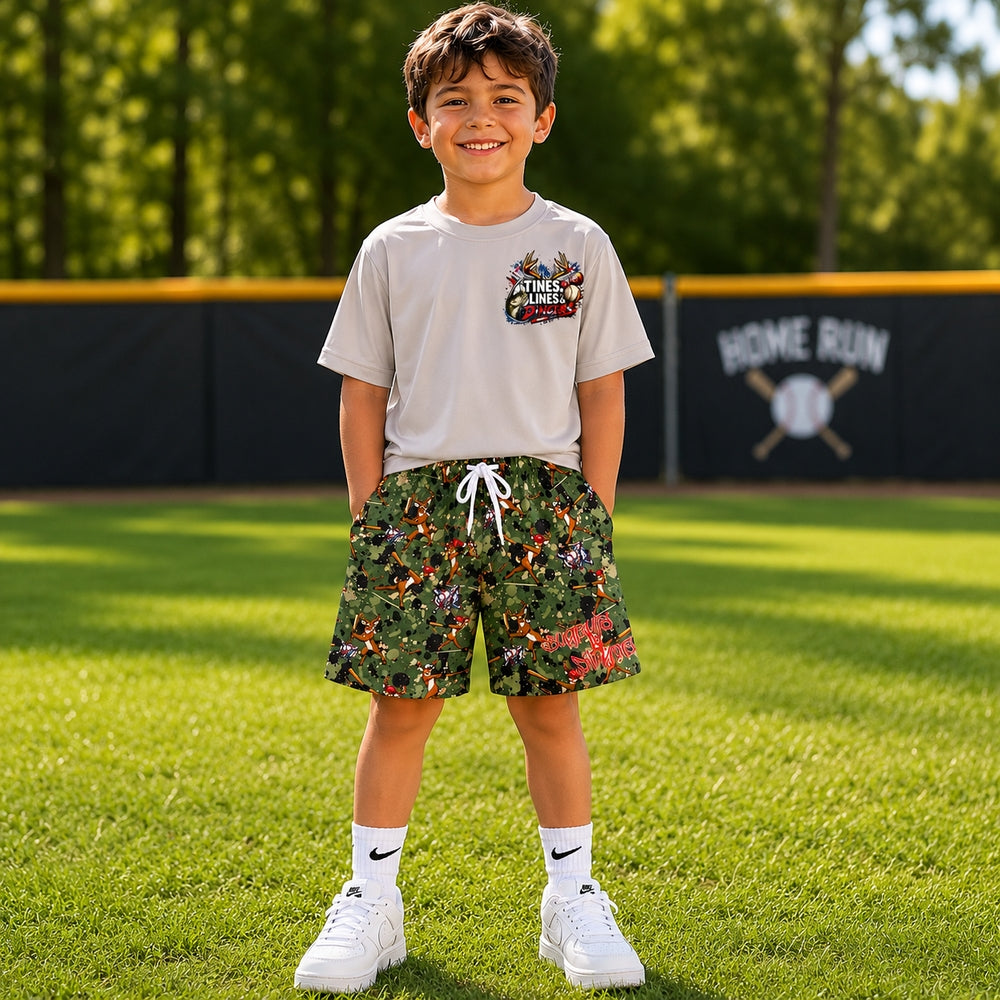 Dugouts N Dingers - Deer Camp - Youth TShirt Shorts Set