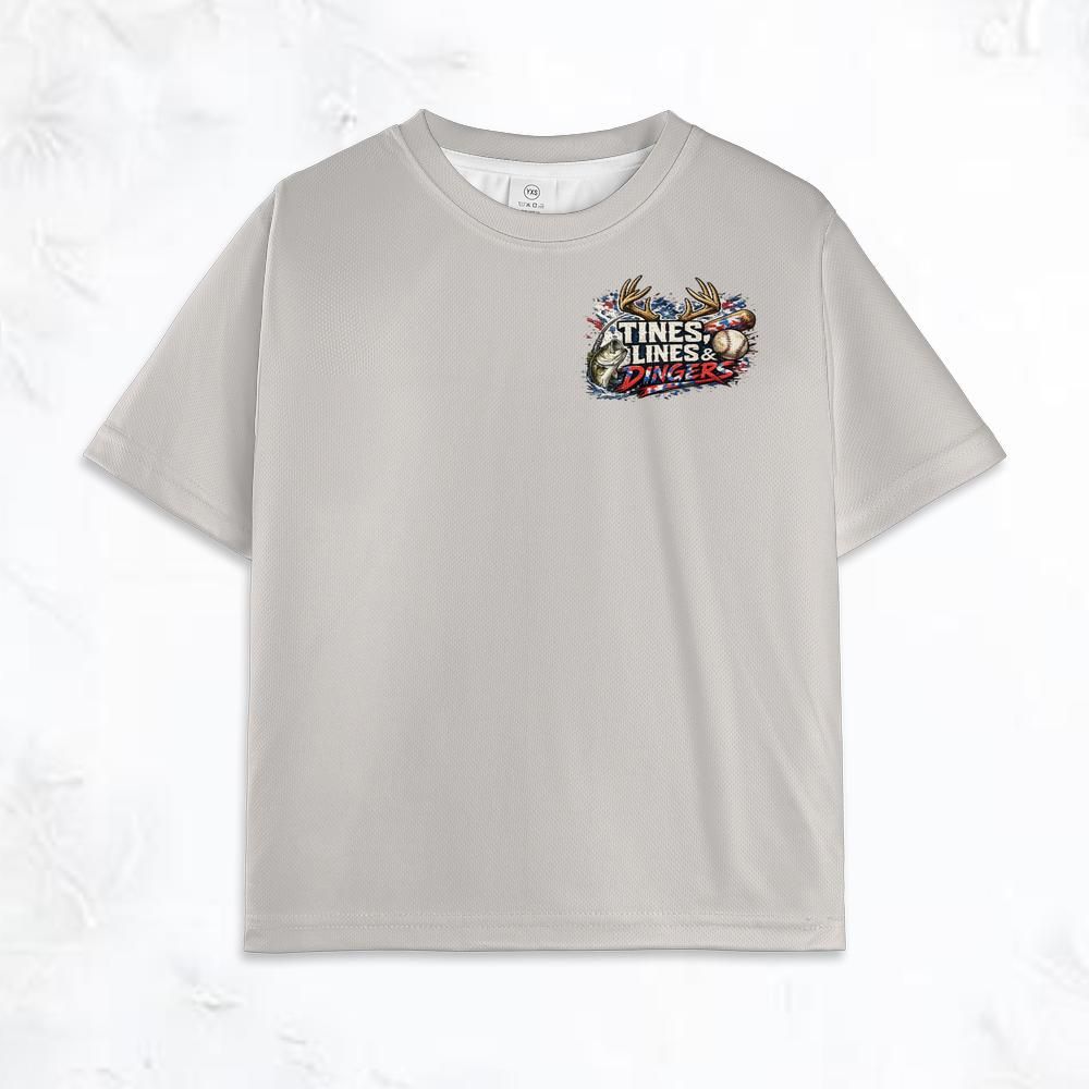 Dugouts N Dingers - Tine's, Lines & Dingers - Youth TShirt