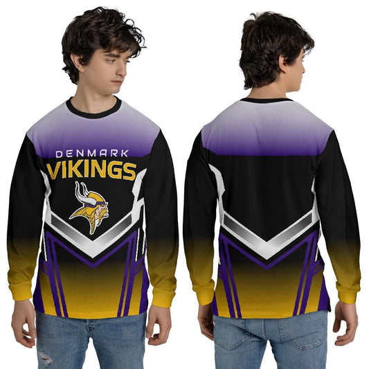 Denmark Vikings Adult Long Sleeve Shirt