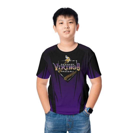 Denmark Baseball Kids and Youth T-shirt